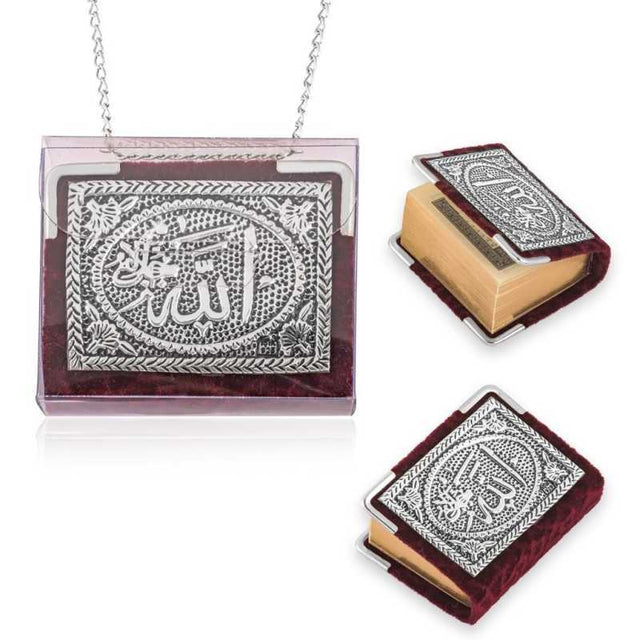 Miniature Quran Charm - Sterling Silver Ornate Islamic Calligraphy