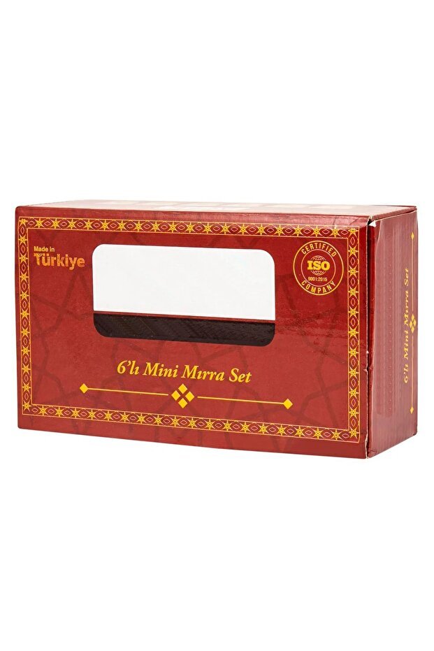 Kt Home Professional Porcelain Arabic Espresso Coffee Cup Set - Silver 6 - Piece - TryAladdin