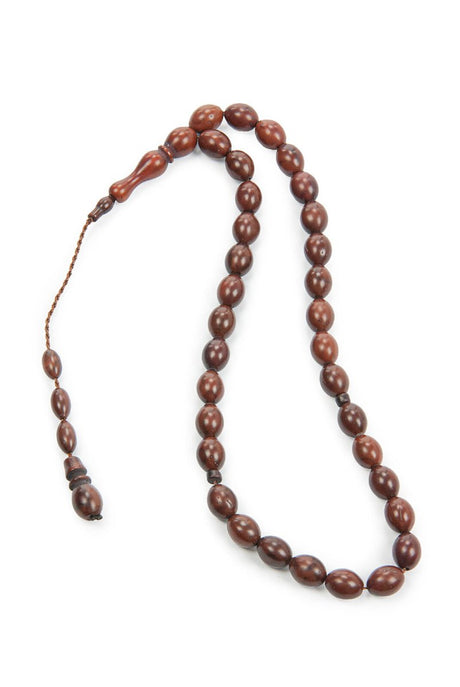 Kuka Wood Tasbih - 33 Beads - 7 mm - Iznik Chubby Beige Model - TryAladdin