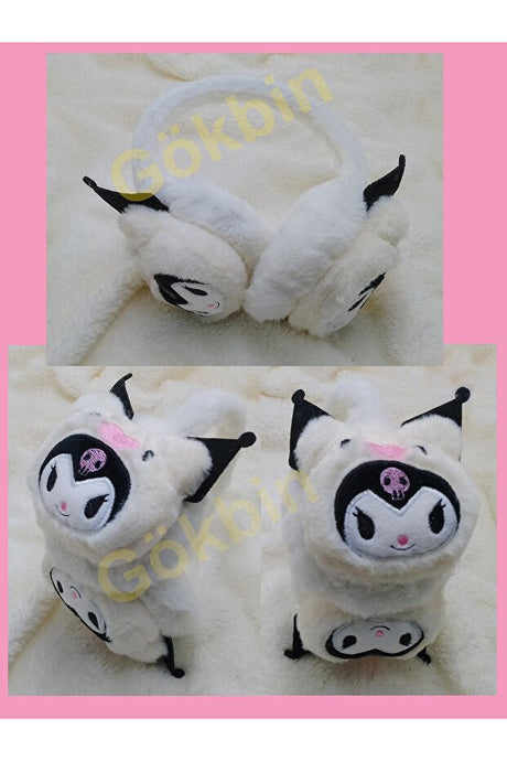 Kuromi Plush Winter Earmuffs - Warm & Stylish - 1 Pair - TryAladdin