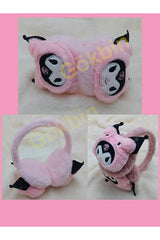 Kuromi Plush Winter Earmuffs - Warm & Stylish - 1 Pair - TryAladdin