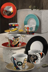 Kutahya Porselen Free Time 12 - Piece 6 - Person Professional Turkish Coffee Set - Collection - TryAladdin