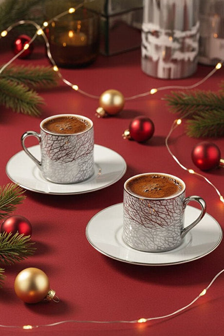 Kutahya Porselen Ruya Premium Porcelain Turkish Coffee Cup Set - 4 Piece - TryAladdin