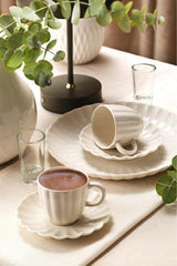 Kutahya Premium Bone China Coffee Set - 4 Piece - 1 Set - TryAladdin