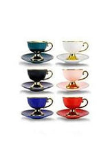 Kyr Professional Turkish Colorful Coffee & Tea Set - 12 Piece - TryAladdin
