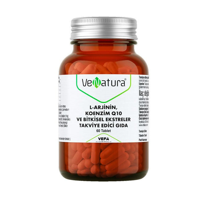 L - Arginine CoQ10 & Herbal Extracts - Comprehensive Vitality Tablets - TryAladdin