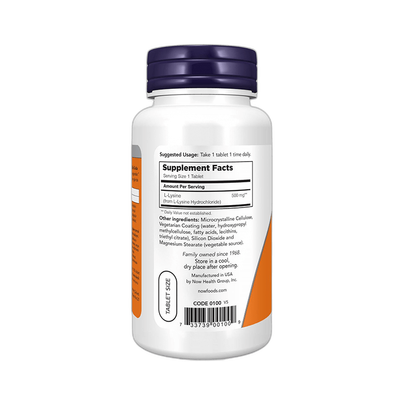 L - Lysine 500 mg Amino Acid - Daily Wellness Support Tablet - TryAladdin