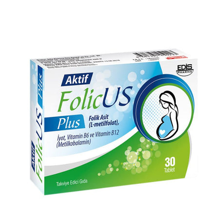 L - Methylfolate, B6 & B12 Complex with Iodine - Daily Support Tablets - TryAladdin