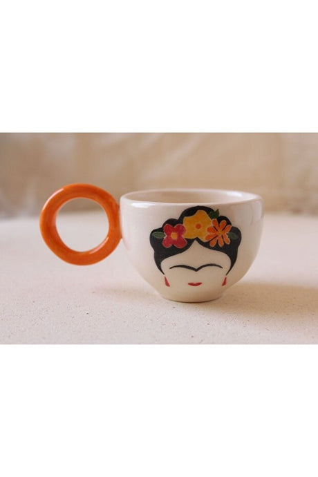 La Rossa Premium Frida Kahlo Inspired Ceramic Mug - 350g - TryAladdin