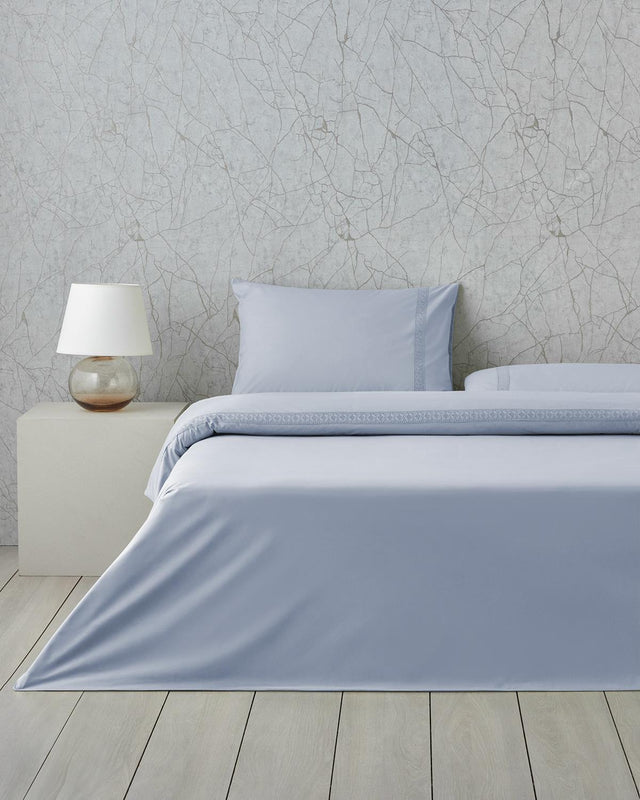 Wholesale Double Percale Bedding Collection - Lilac Lace Elegance