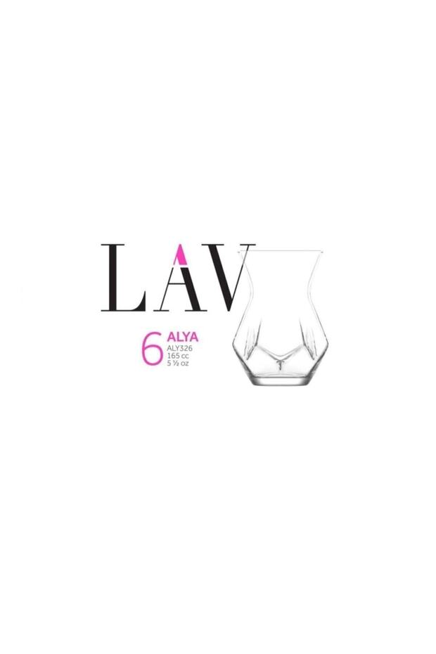 Lav Alya Professional Turkish Tea Glasses Set - 6 Pieces - TryAladdin