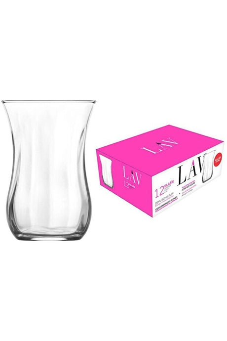 Lav Classic Optical Turkish Tea Glasses - 12 - Piece Bulk Pack - TryAladdin
