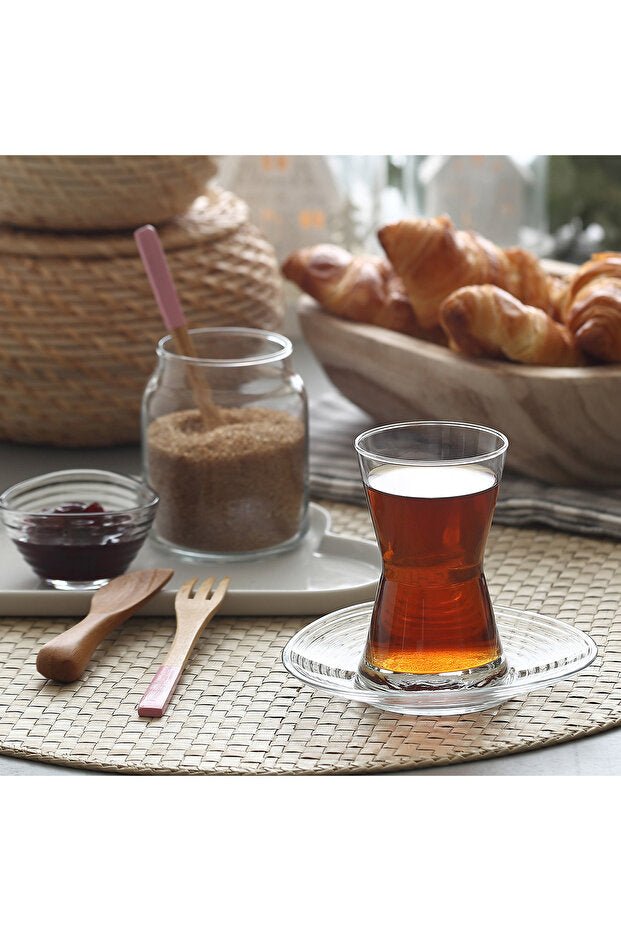 Lav Derin Professional Turkish Tea Glass Set - 6 Person, 140ml - TryAladdin