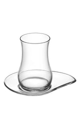 Lav Eva Premium Glass Tea Set - 6 Person, 170ml - TryAladdin