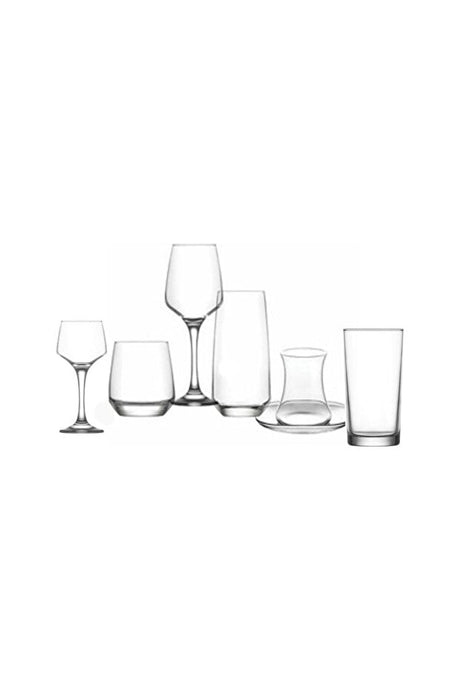 Lav Lal Premium Turkish Liqueur & Glassware Dowry Set - 42 - Piece Set - TryAladdin