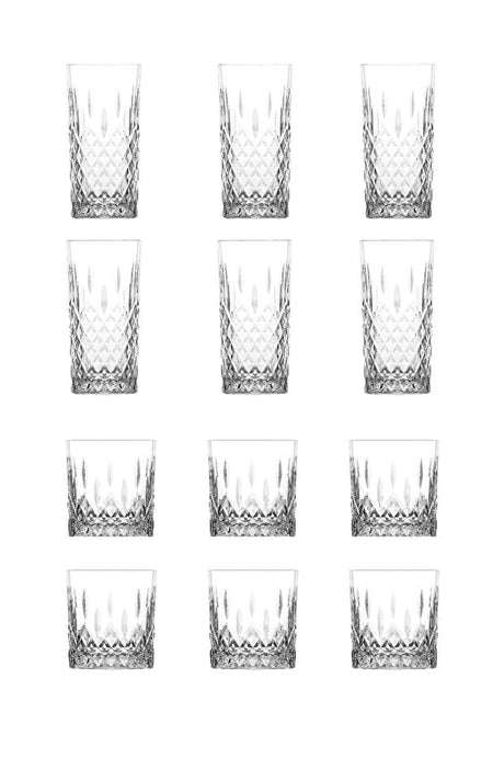 Lav Odin Premium 12 - Piece Water Beverage Glassware Set - Wholesale - TryAladdin