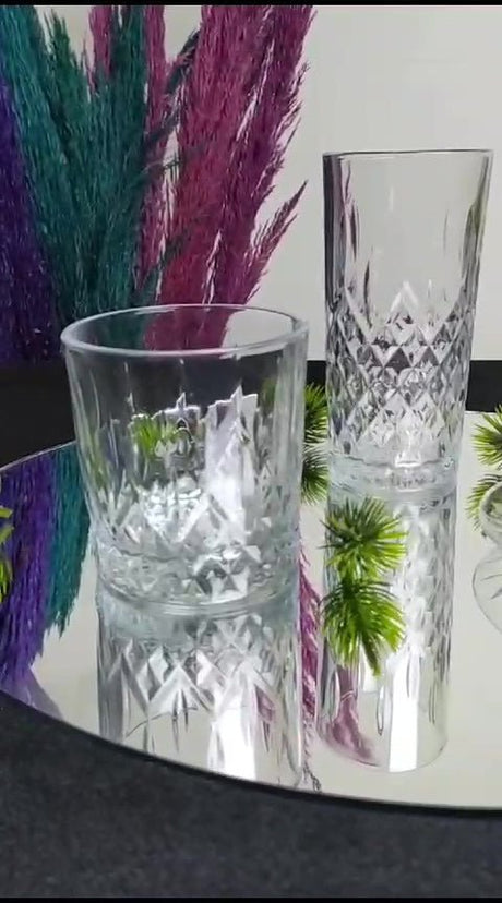 Lav Odin Premium 24 - Piece Glass Tableware Set - 170ml - TryAladdin