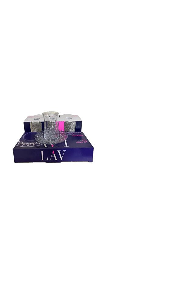 Lav Odin Premium Turkish Tea Glass Set - 24 Piece, 170ml Glasses - TryAladdin