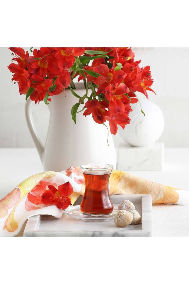 Lav Premium Ajda Turkish Tea Glass Set - 6 Piece, 165ml - TryAladdin
