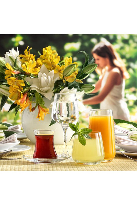 Lav Premium Turkish Glassware Wedding & Home Set - 30 - Piece - TryAladdin