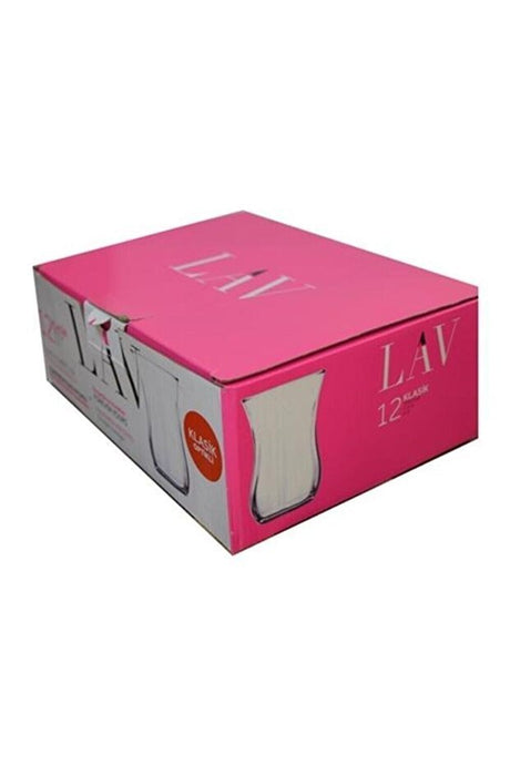 Lav Premium Turkish Optical Tea Glasses - 12 - Piece Set - TryAladdin