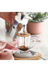 Lav Professional Glass Mug Set - 6 Pcs - 250ml Each - TryAladdin