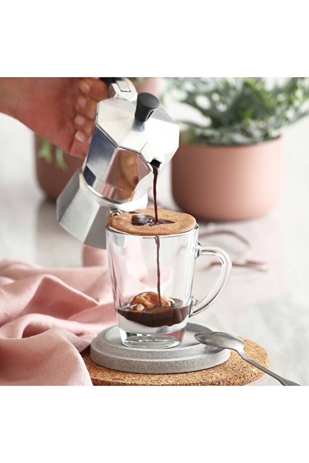 Lav Professional Glass Mug Set - 6 Pcs - 250ml Each - TryAladdin