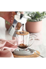 Lav Professional Glass Mug Set - 6 Pcs - 250ml Each - TryAladdin