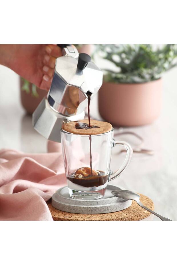 Lav Professional Glass Mug Set - 6 Pcs - 250ml Each - TryAladdin