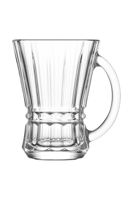 Lav Professional Turkish Tea Glasses Set - 6 Handled Cups - 150ml Each - TryAladdin