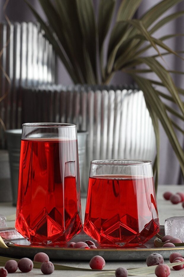 Lav Valeria Premium 12 - Piece Two - Size Beverage Glass Set - TryAladdin