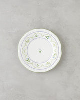 Premium Lavender Porcelain Breakfast Set 12 Piece 6 Person Green Blue