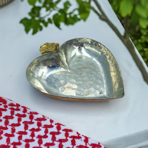 Lavina | Bronze Heart Shaped Bowl (13 cm) Lavina Candy Bowl