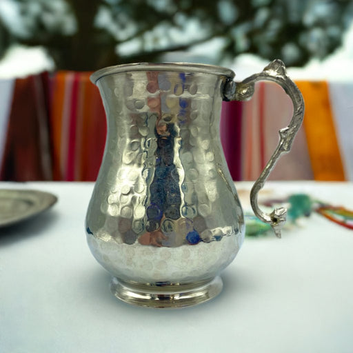 Lavina | Silver Copper Cup with Handle Lavina Mugs