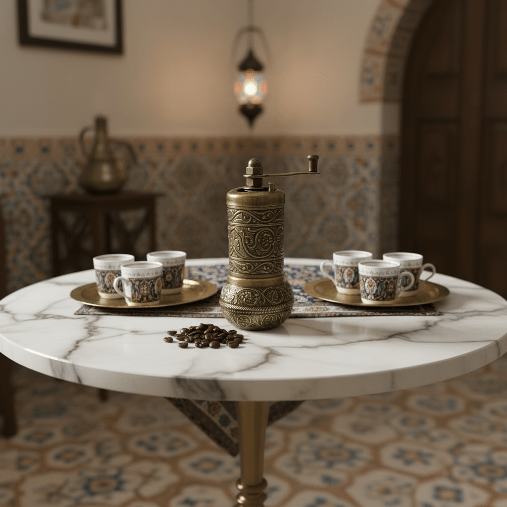 Lavina | Spice/Coffee Grinder Traditional Ottoman Style Copper Bronze Color (10 cm) - TryAladdin