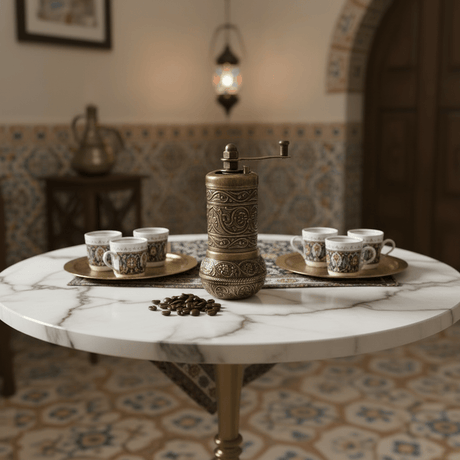 Lavina | Spice/Coffee Grinder Traditional Ottoman Style Copper Bronze Color (10 cm) - TryAladdin