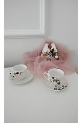 Laydahobi Premium Floral Turkish Coffee Cup Set - 2 Piece - TryAladdin