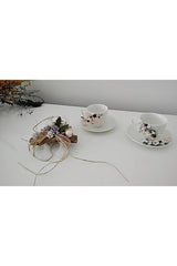 Laydahobi Premium Floral Turkish Coffee Cup Set - 2 Piece - TryAladdin