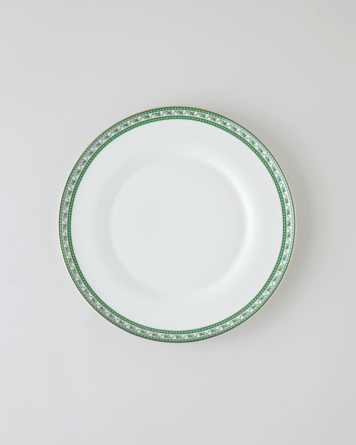 Premium Bone Porcelain 24 Piece Dinnerware Set 6 Person Green