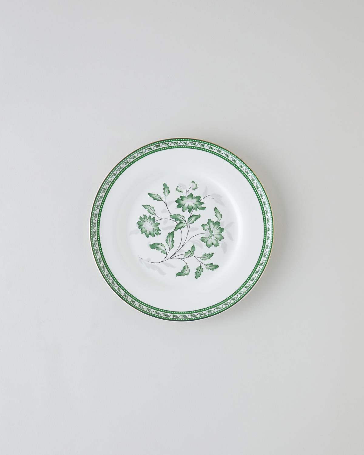 Premium Bone Porcelain 24 Piece Dinnerware Set 6 Person Green