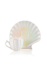 Lc Waikiki Premium Oyster Porcelain Turkish Coffee Cup Set - 2 Person - TryAladdin