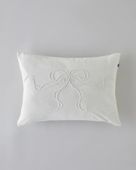 Premium Decorative Pillow - Ecru Filled Cushion - 35x55 cm