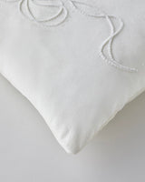 Premium Decorative Pillow   Ecru Filled Cushion   35x55 cm