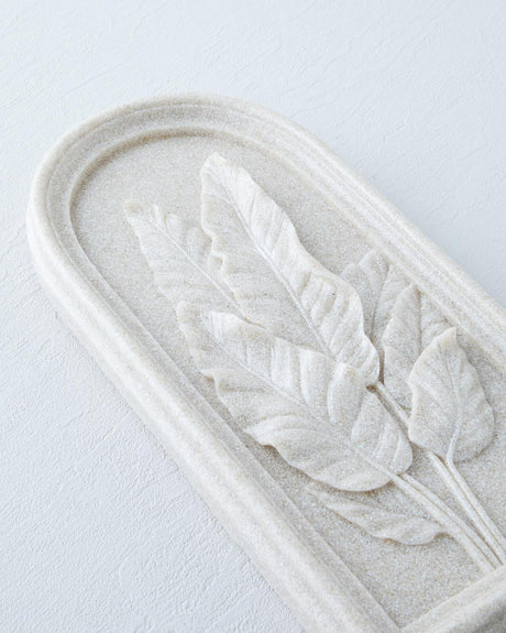 Elegant Botanical Wall Decor Accessory Beige Textured Design
