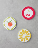 Professional Ceramic Lemon Drink Coaster 11cm