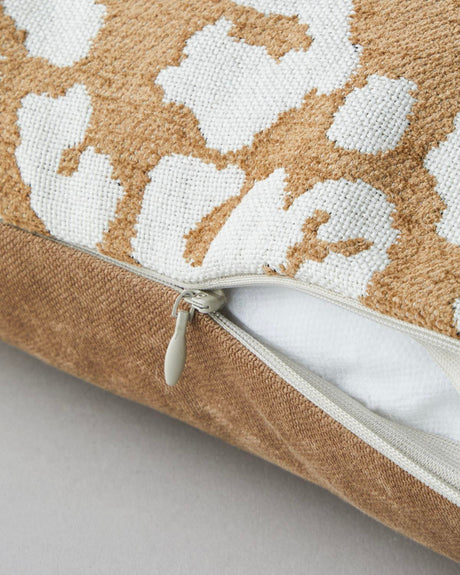 Professional Leopard-Print Decorative Accent-Pillow Light-Brown 45x45cm