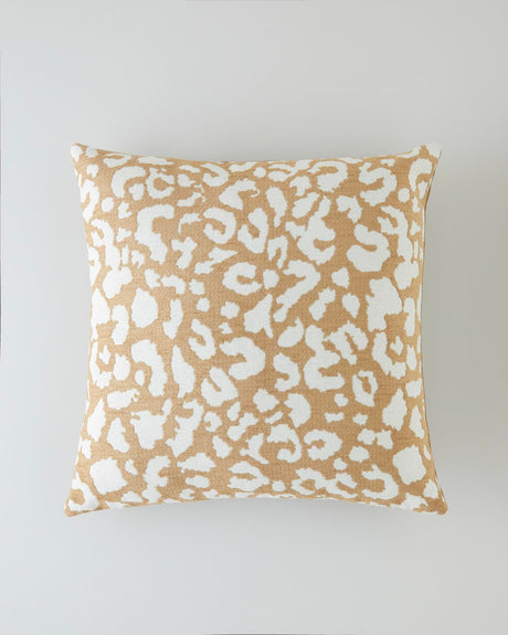 Professional Leopard-Print Decorative Accent-Pillow Light-Brown 45x45cm