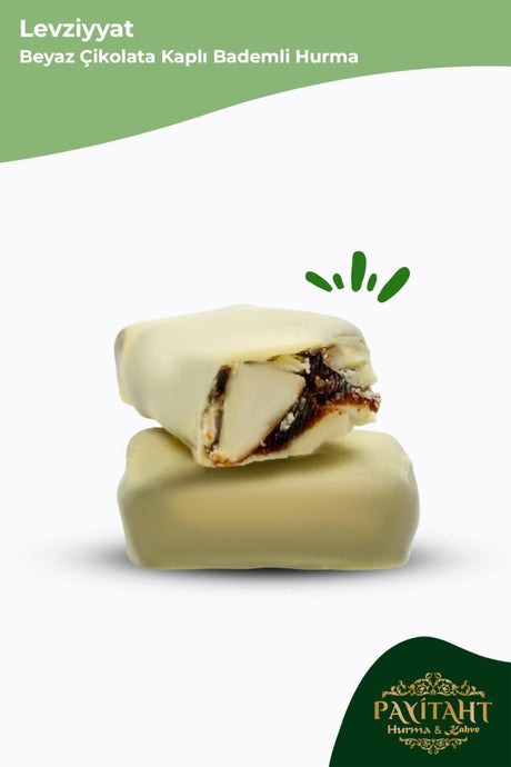 Levziyyat White Chocolate Almond Dates - TryAladdin