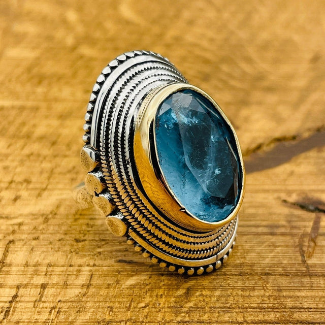 Light Blue Paraiba Ring