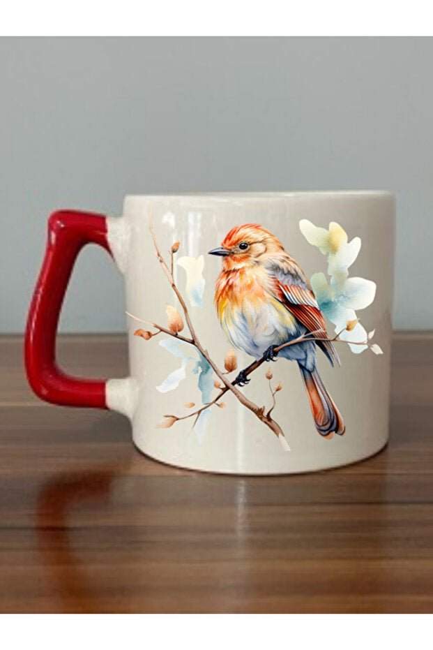 Lili Hediyelik Professional Ceramic Bird Design Mug - Standard Size - TryAladdin